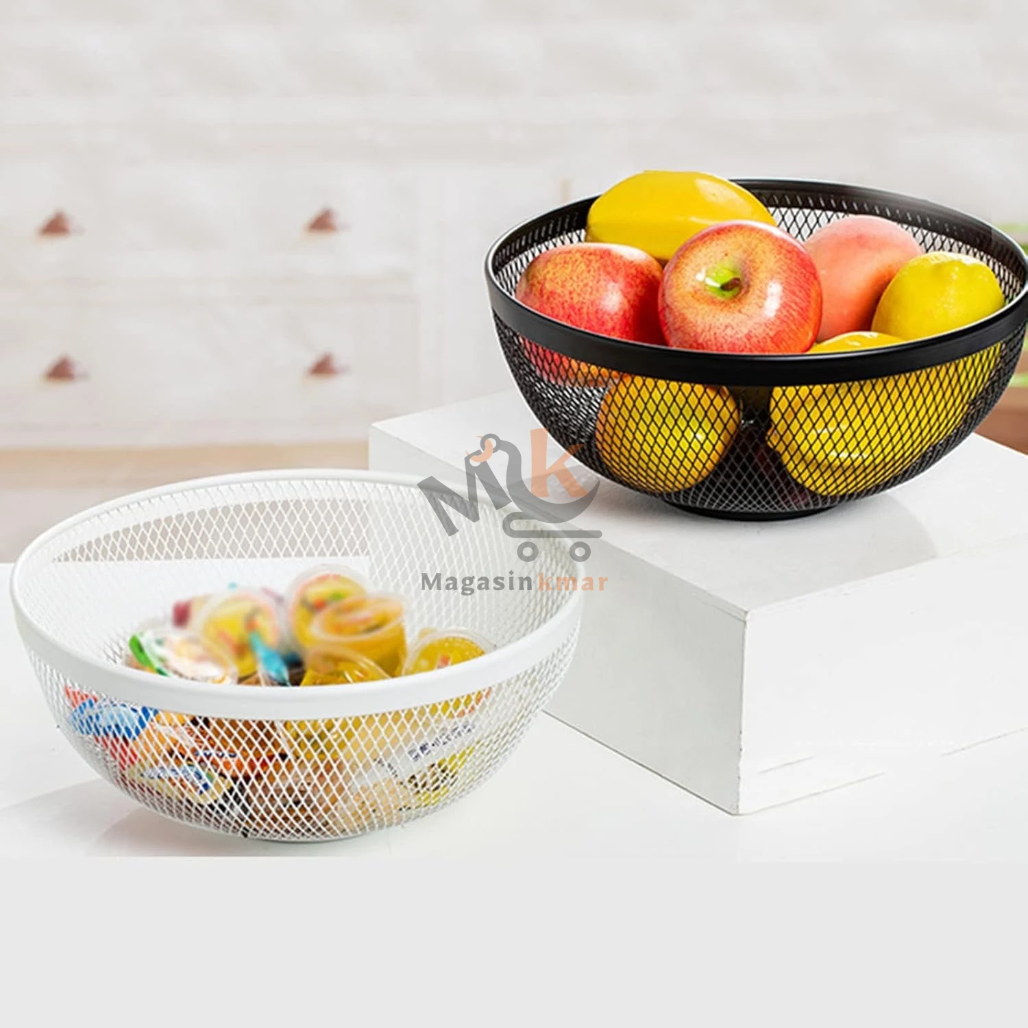 Panier à fruits en métal – Design ouvert 26 cm