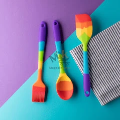 Spatule en silicone 21 cm – Résistante à la chaleur et idéale pour la cuisine