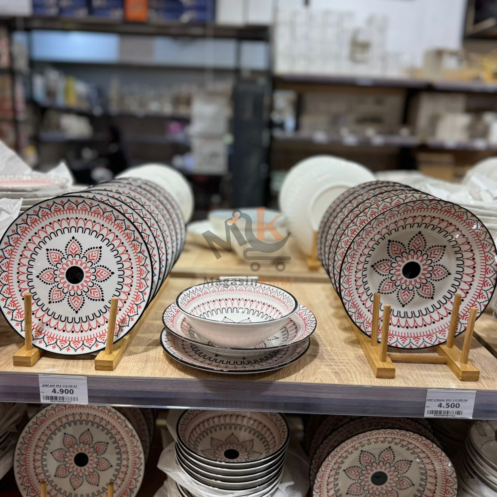 Bol creuse traditionnel en céramique 23 cm – Idéal pour cuisine tunisienne