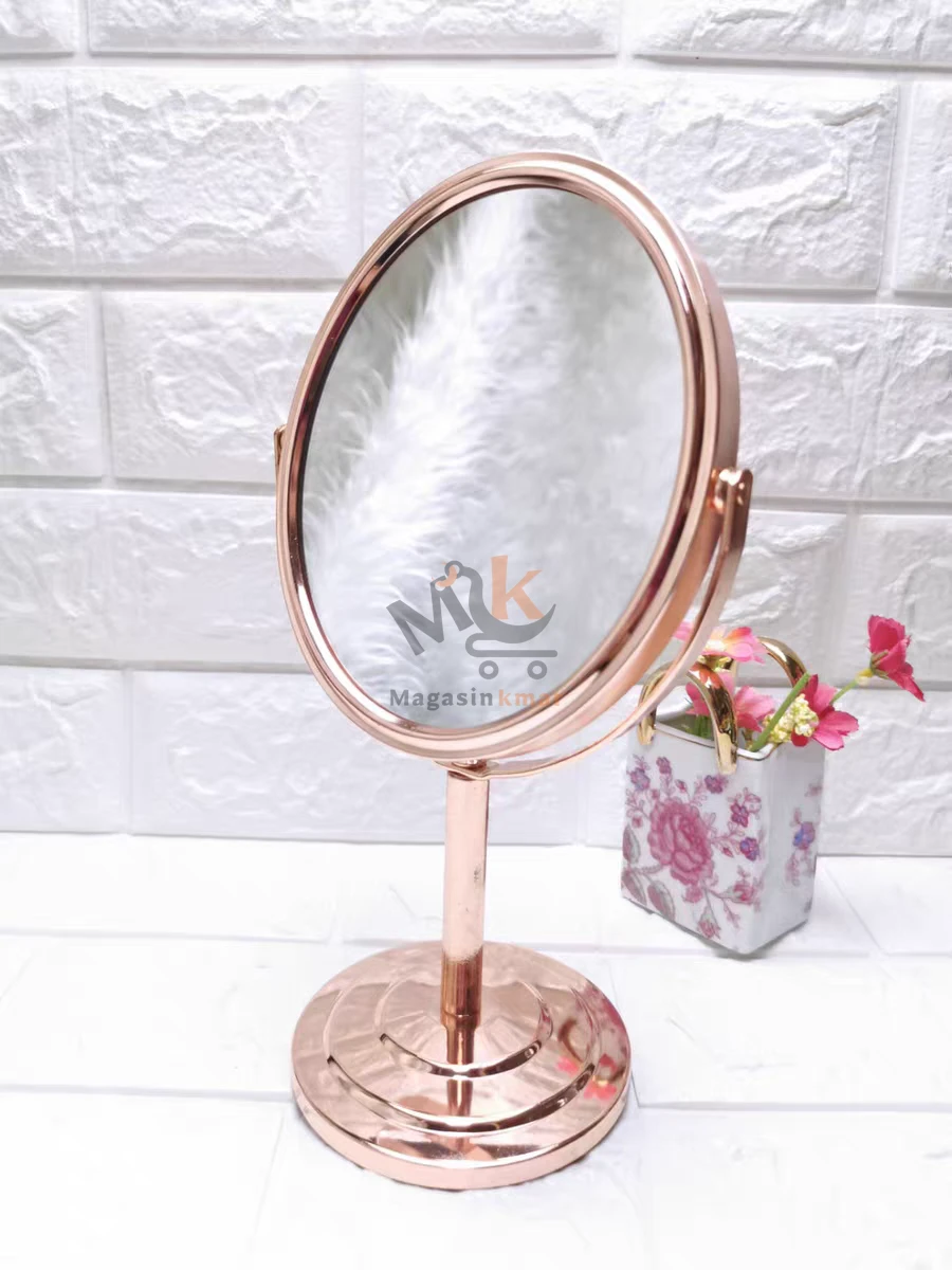 Miroir flexible double face – 25 cm – Pivotant pour maquillage et soin du visage