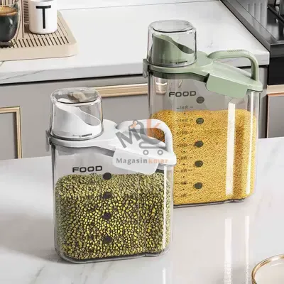 Conteneur alimentaire en plexi 1300 ml – Boîte de conservation pratique pour liquide ou solide(sans manche)