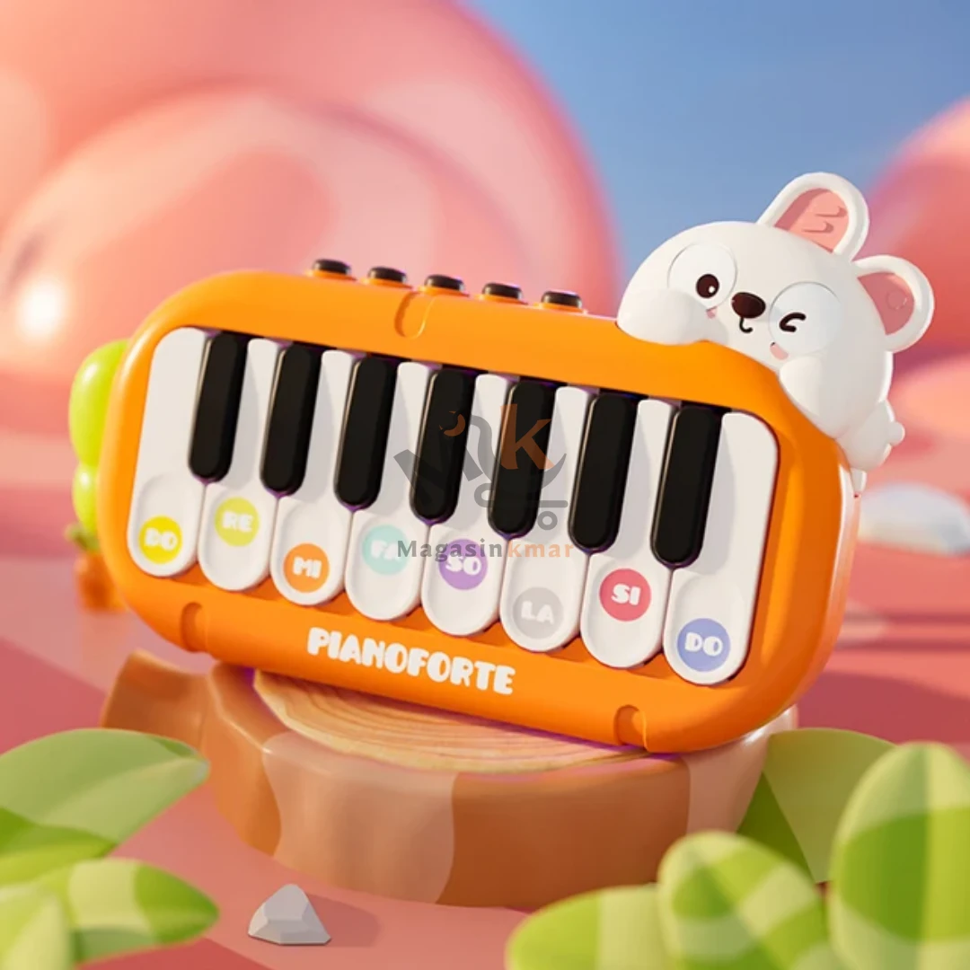 Mini piano jouet en plastique pour enfant – Instrument musical éducatif