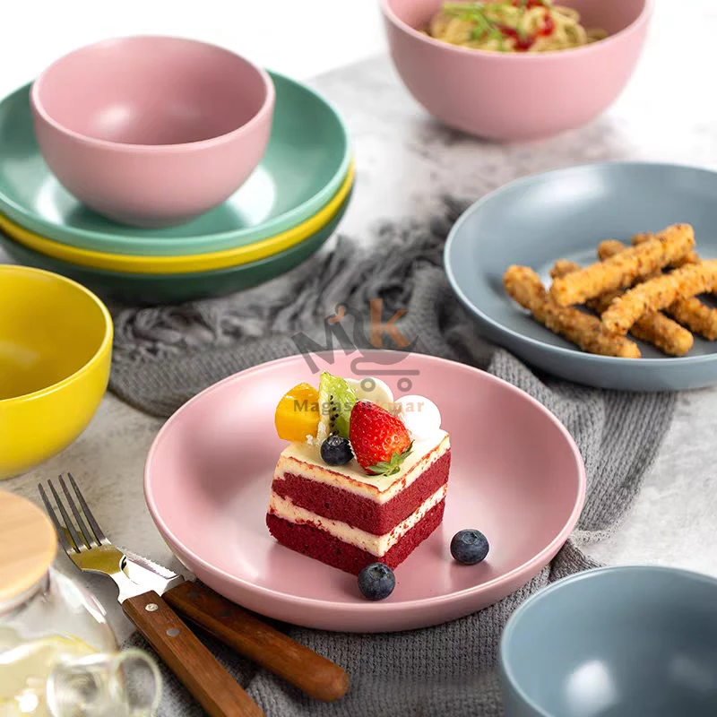 Assiette en plastique alimentaire – 19cm – Léger et résistant