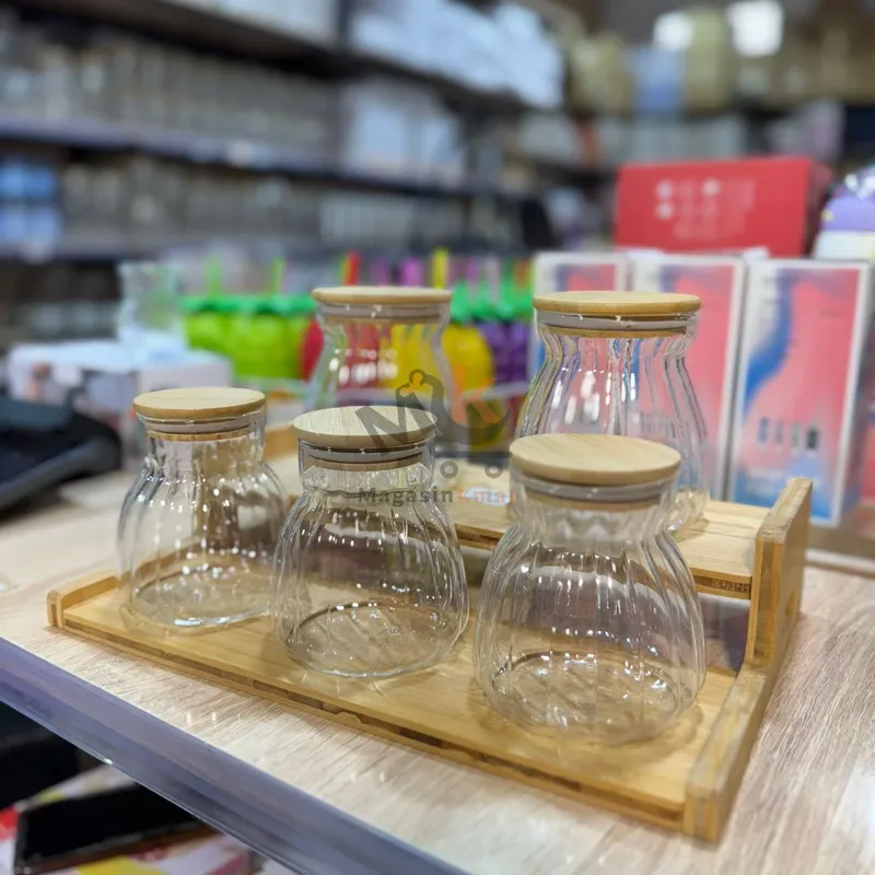 Porte épices en verre