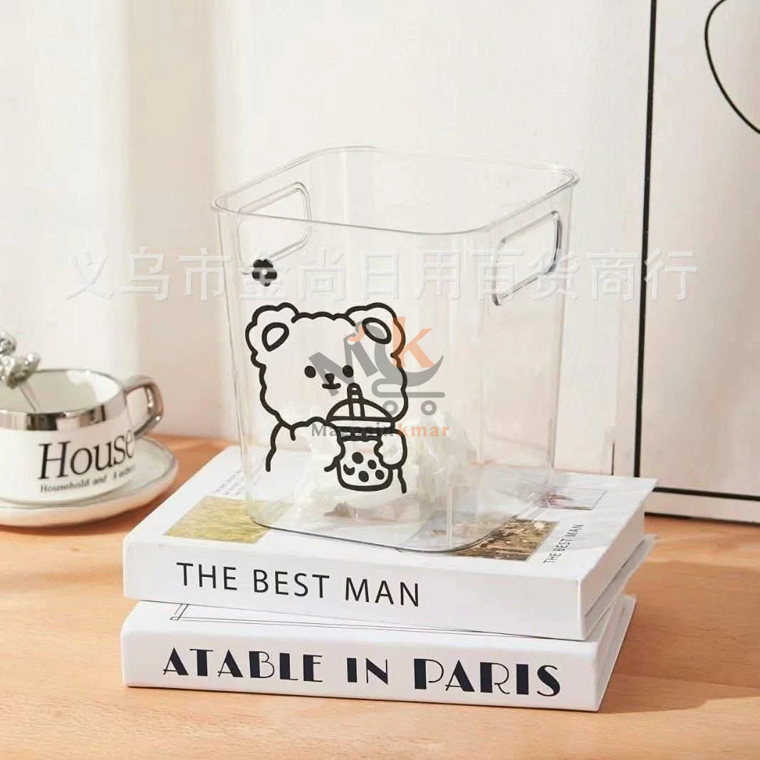 Panier carre transparent en plexi