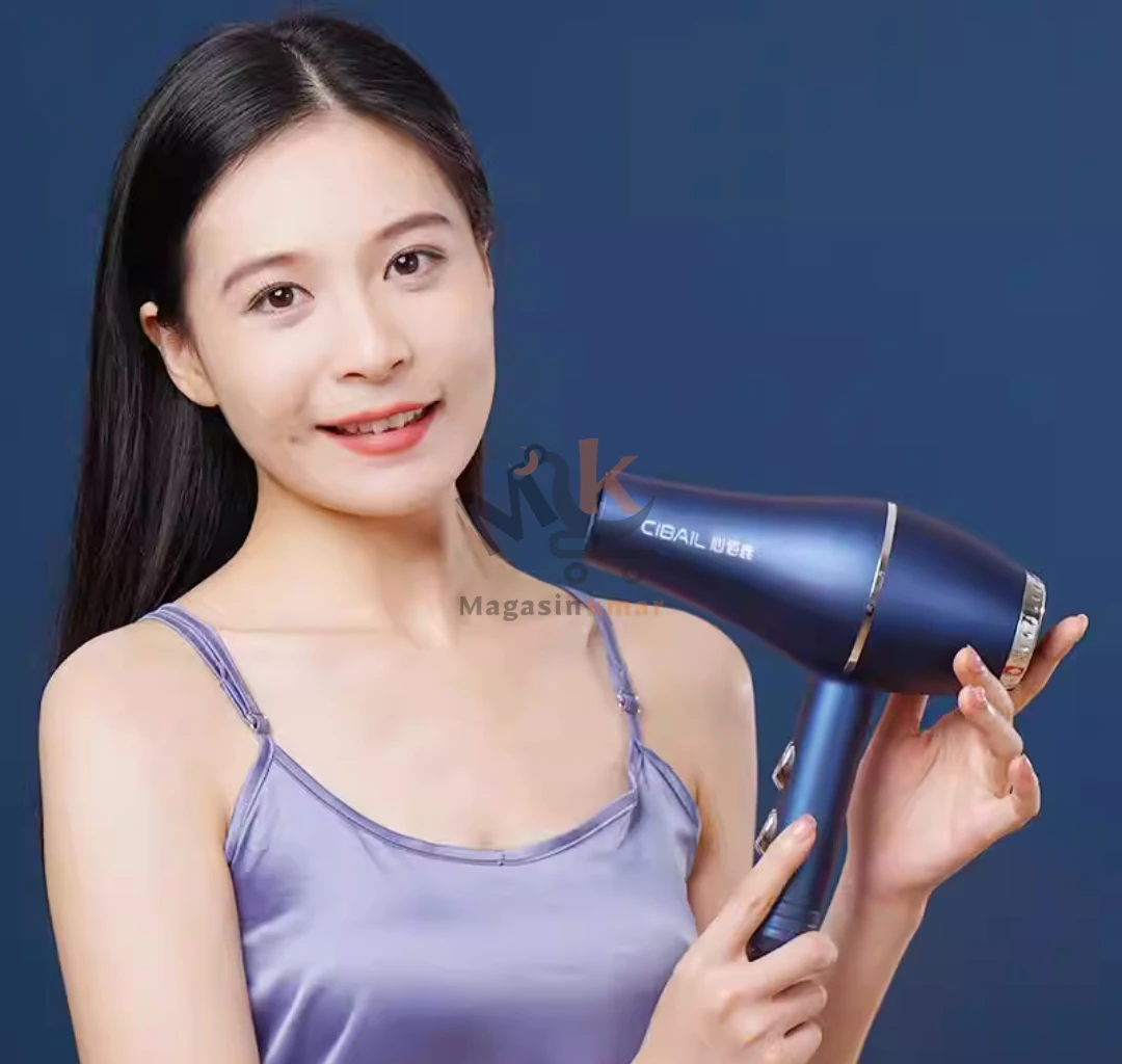 Sèche-cheveux 2300W  – Puissant et rapide pour usage quotidien