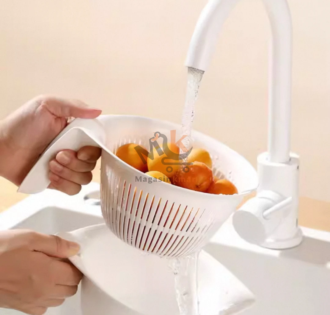 Passoire en plastique PP5 avec manche 2,5 L