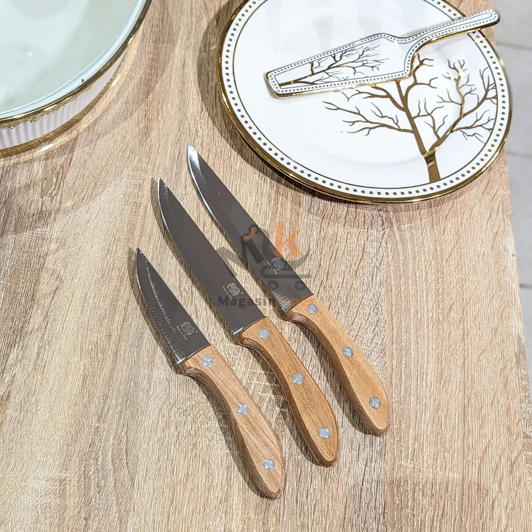 Couteau avec manche en bois_ 28cm