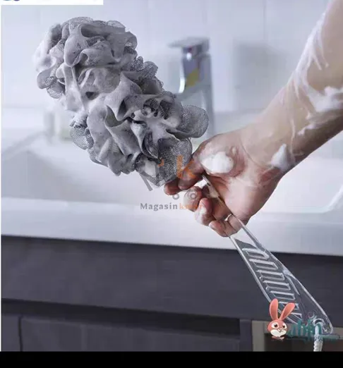 Éponge de douche avec manche 41 cm