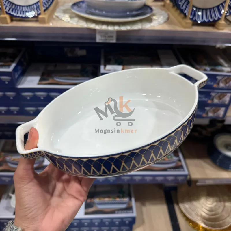 Plat à four en céramique ovale_Mm