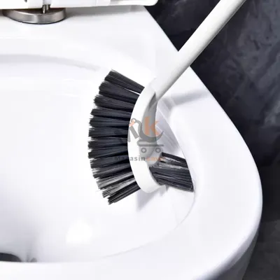 Brosse de toilette double face en plastique