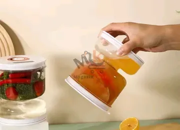 Boîte à olives et cornichons en plastique alimentaire 830 ml – Conteneur pratique 14 cm