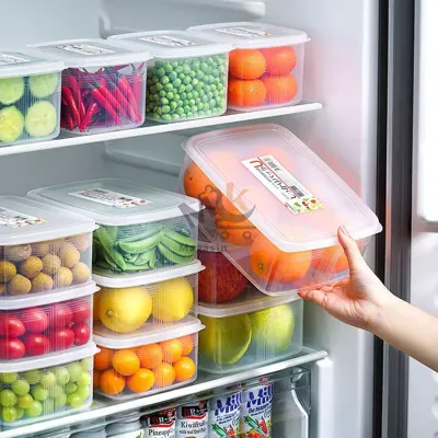 Boîte de conservation en plastique avec couvercle GM