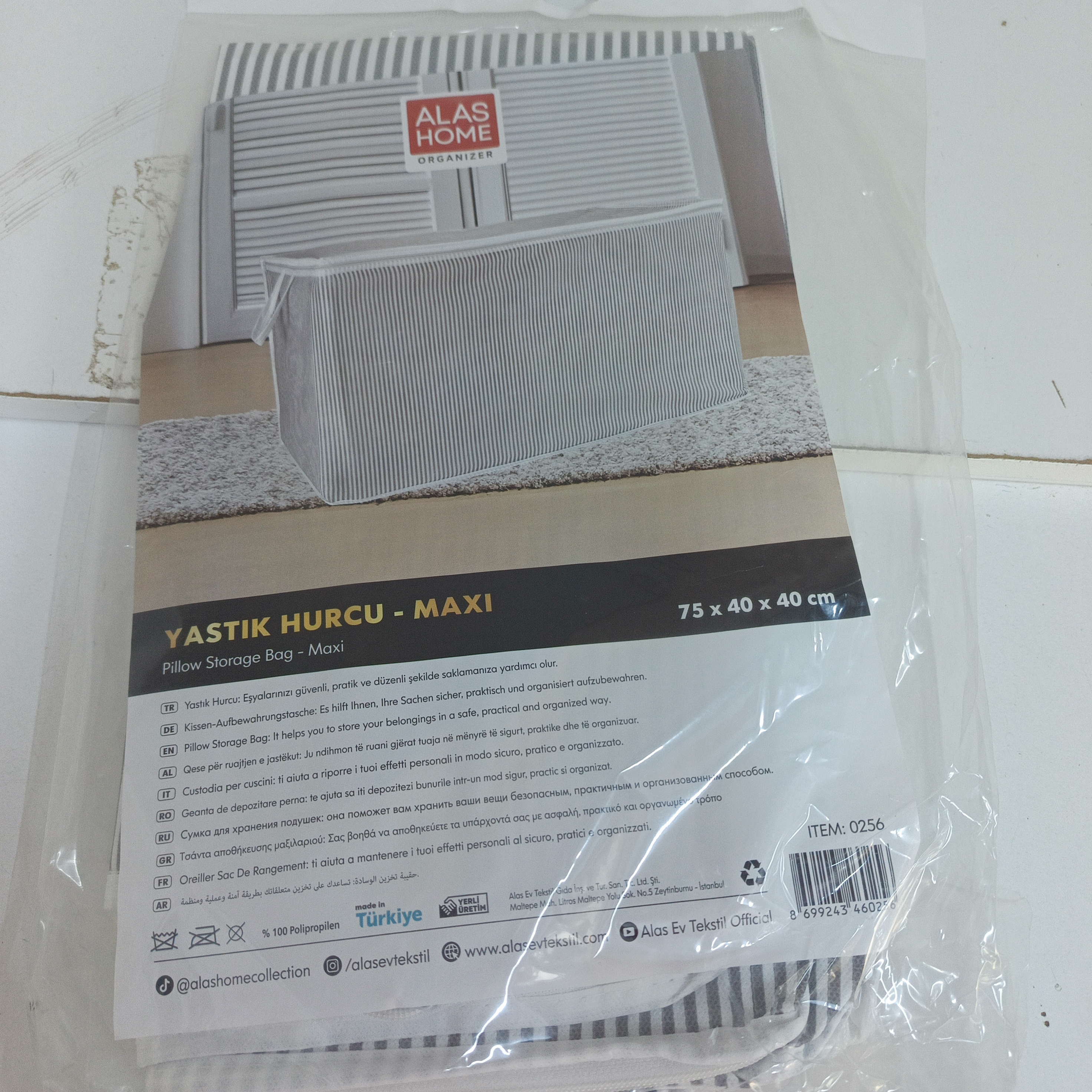 sac de rangement a fermeture alas 1056