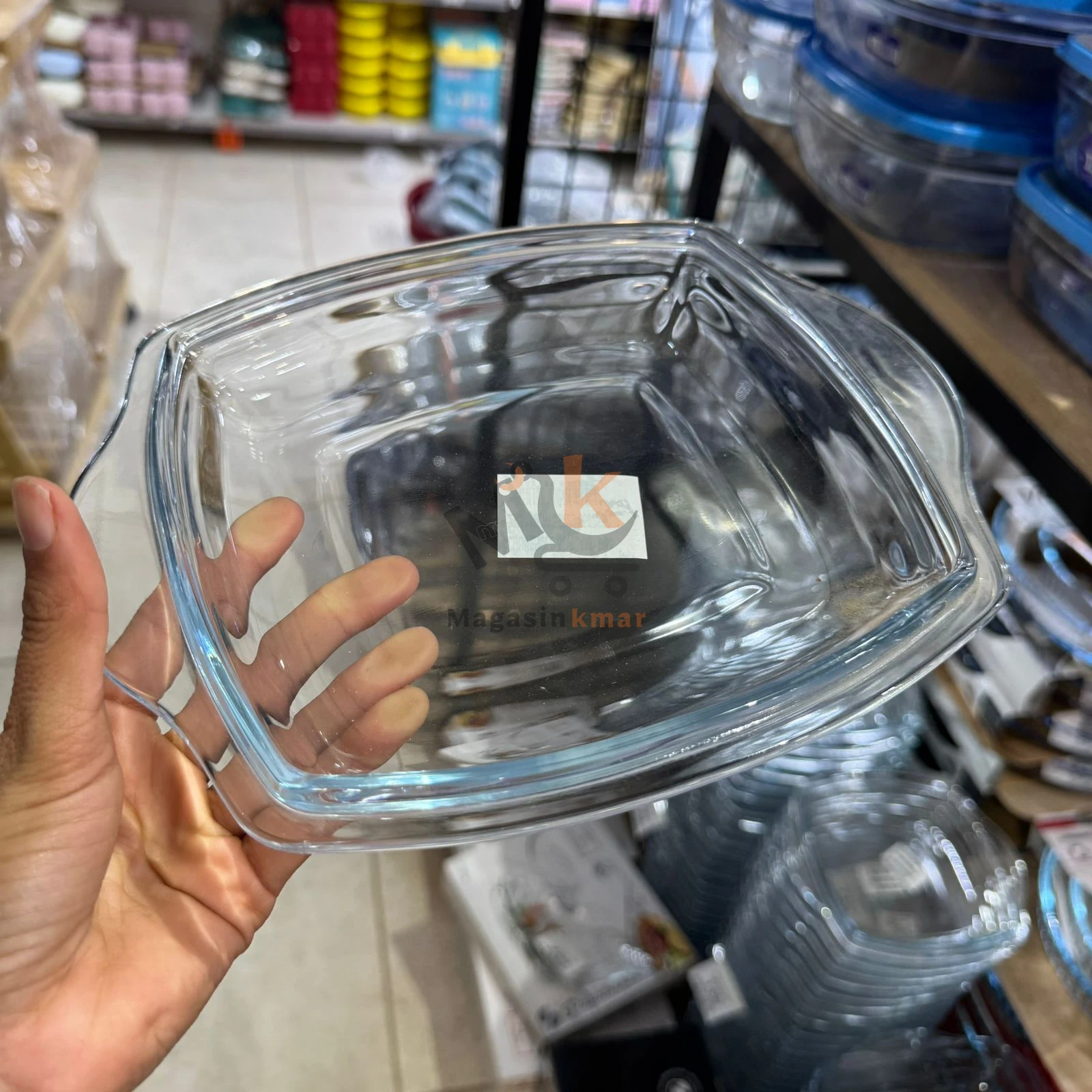 Couvercle Borcam en verre – 23,5 x 19 cm – Résistant et pratique