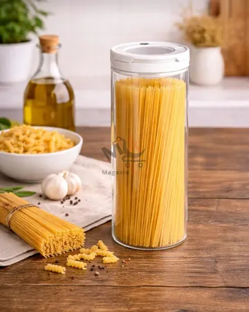 Boîte à épices alimentaire 1,2L en plastique – Conteneur de rangement 28 cm