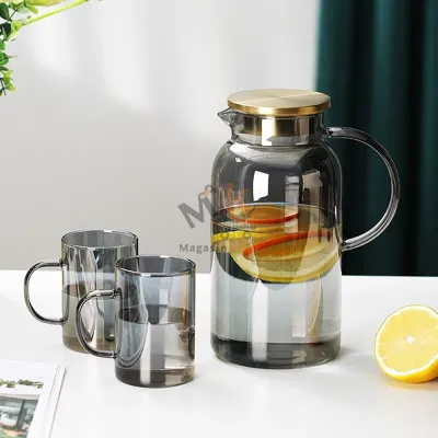 Carafe/Pichet en verre rayure  1,7 L