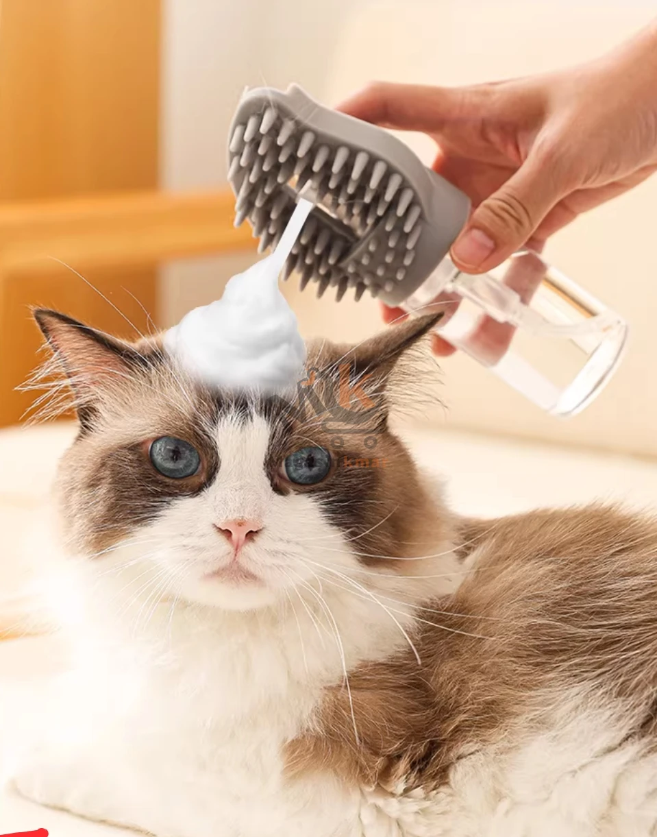 Brosse pour animaux avec distributeur intégré – Nettoyage et soin du pelage