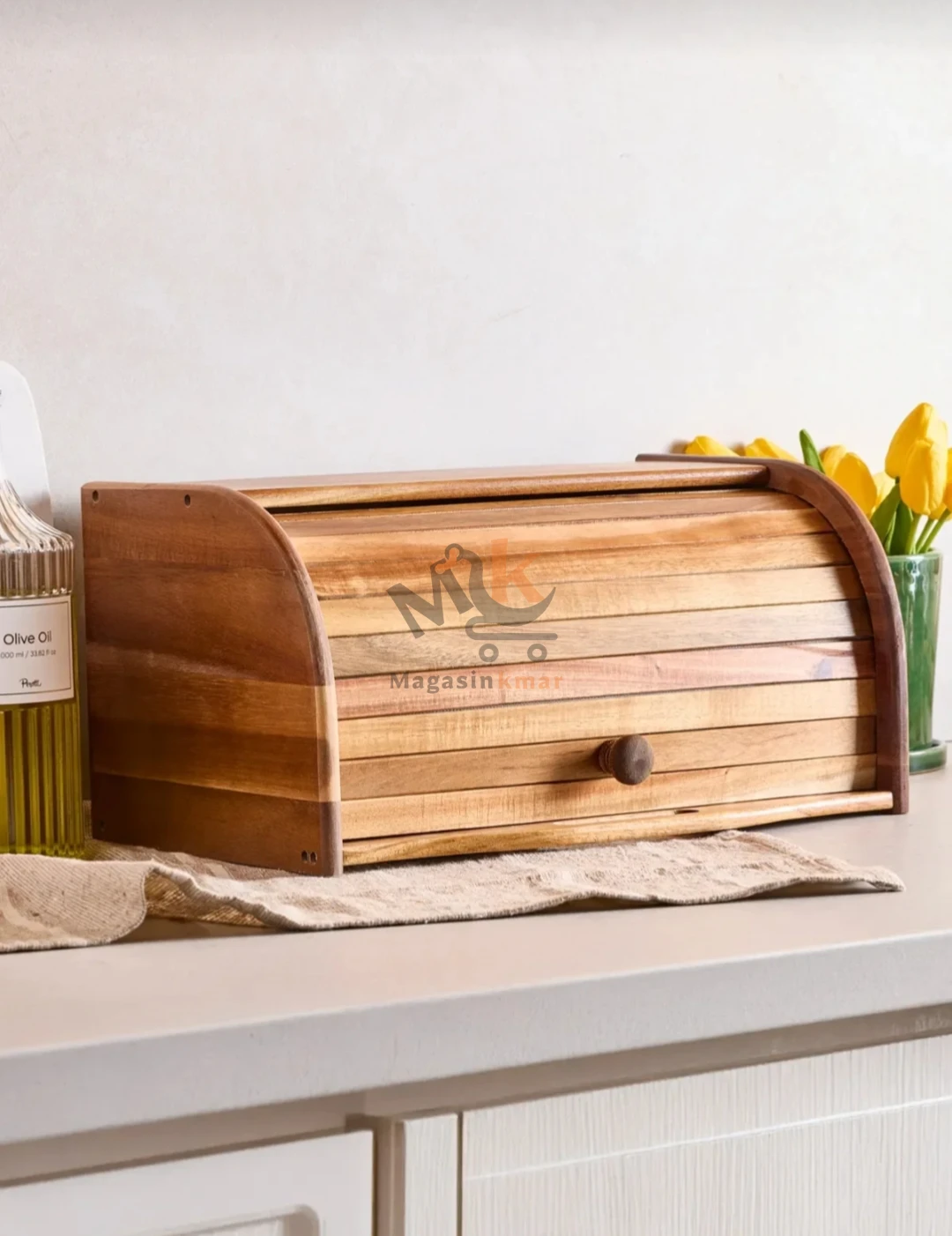 Boîte à pain en bois