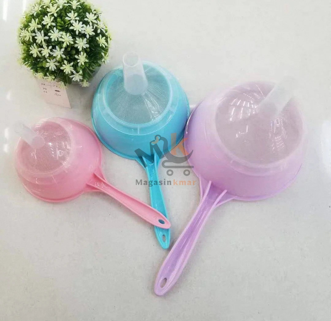 Entonnoir passoire en plastique grand modèle – pour cuisine et préparation