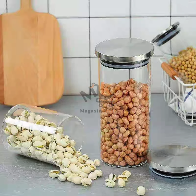 Porte épices hermétique avec couvercle en inox